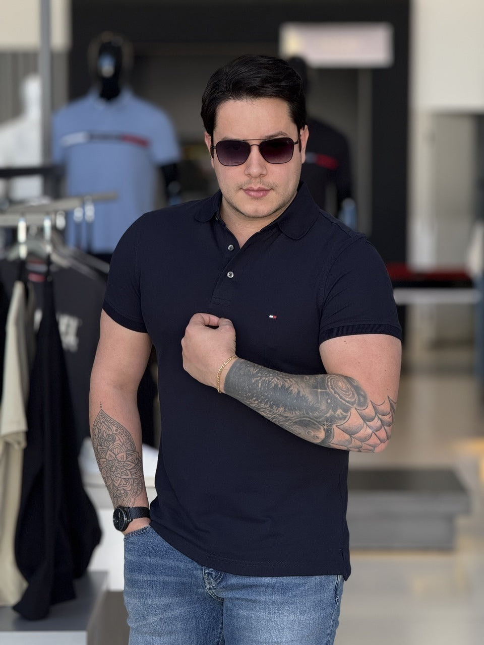 Polo Tommy Hilfiger Slim Fit 1985 Masculino