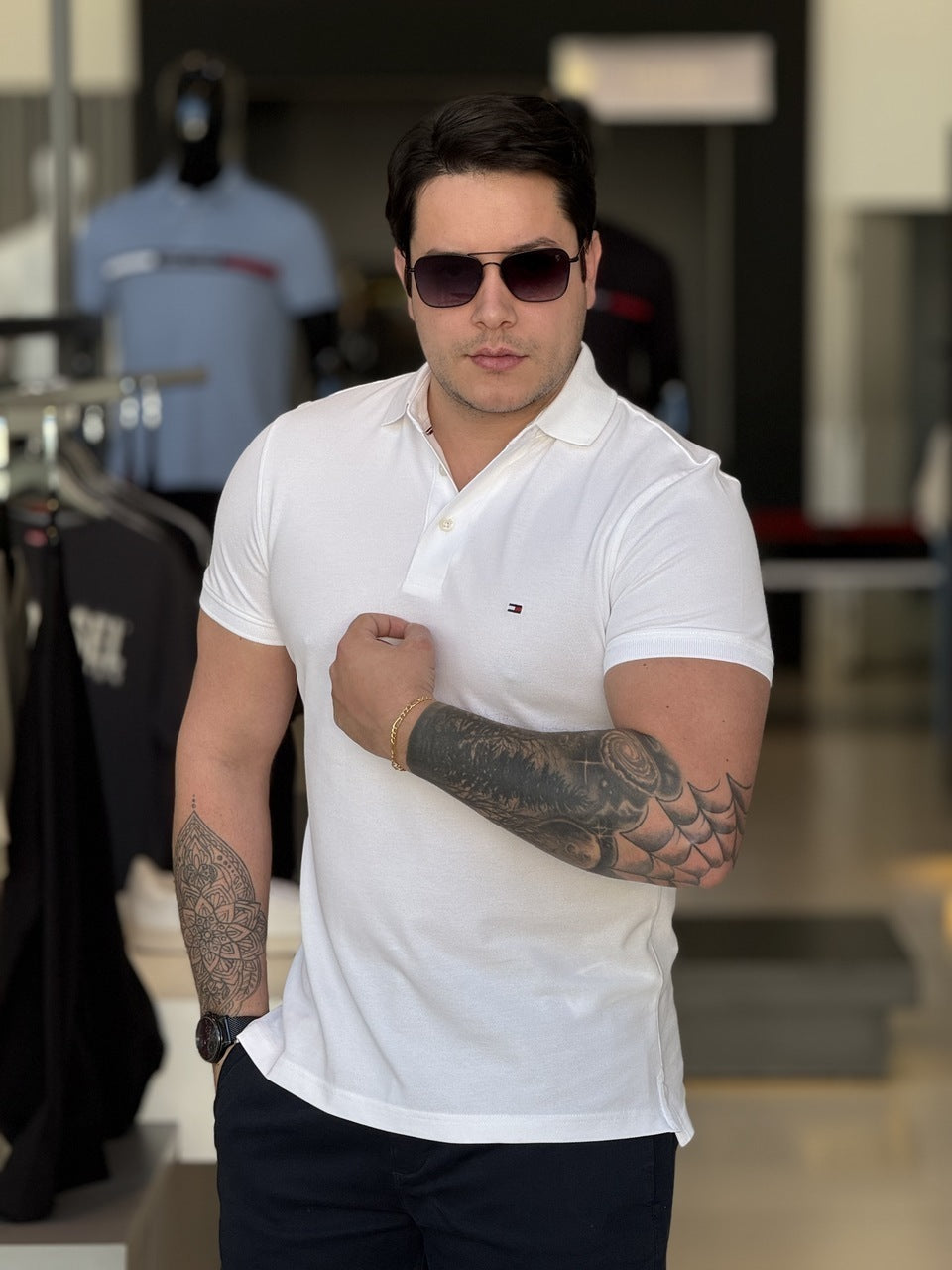 Polo Tommy Hilfiger Slim Fit 1985 Masculino