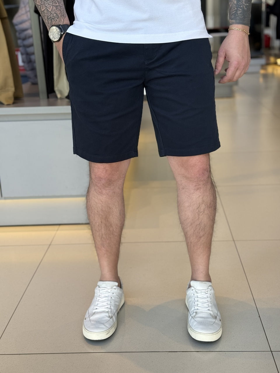 Bermuda Calvin Klein Sarja com Bolso Masculino