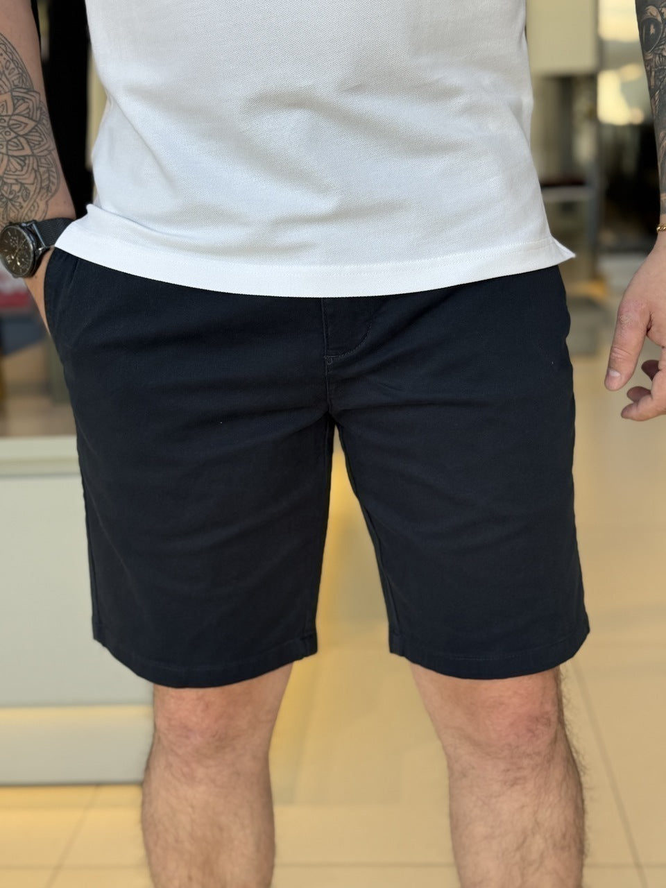Bermuda Calvin Klein Sarja com Bolso Masculino