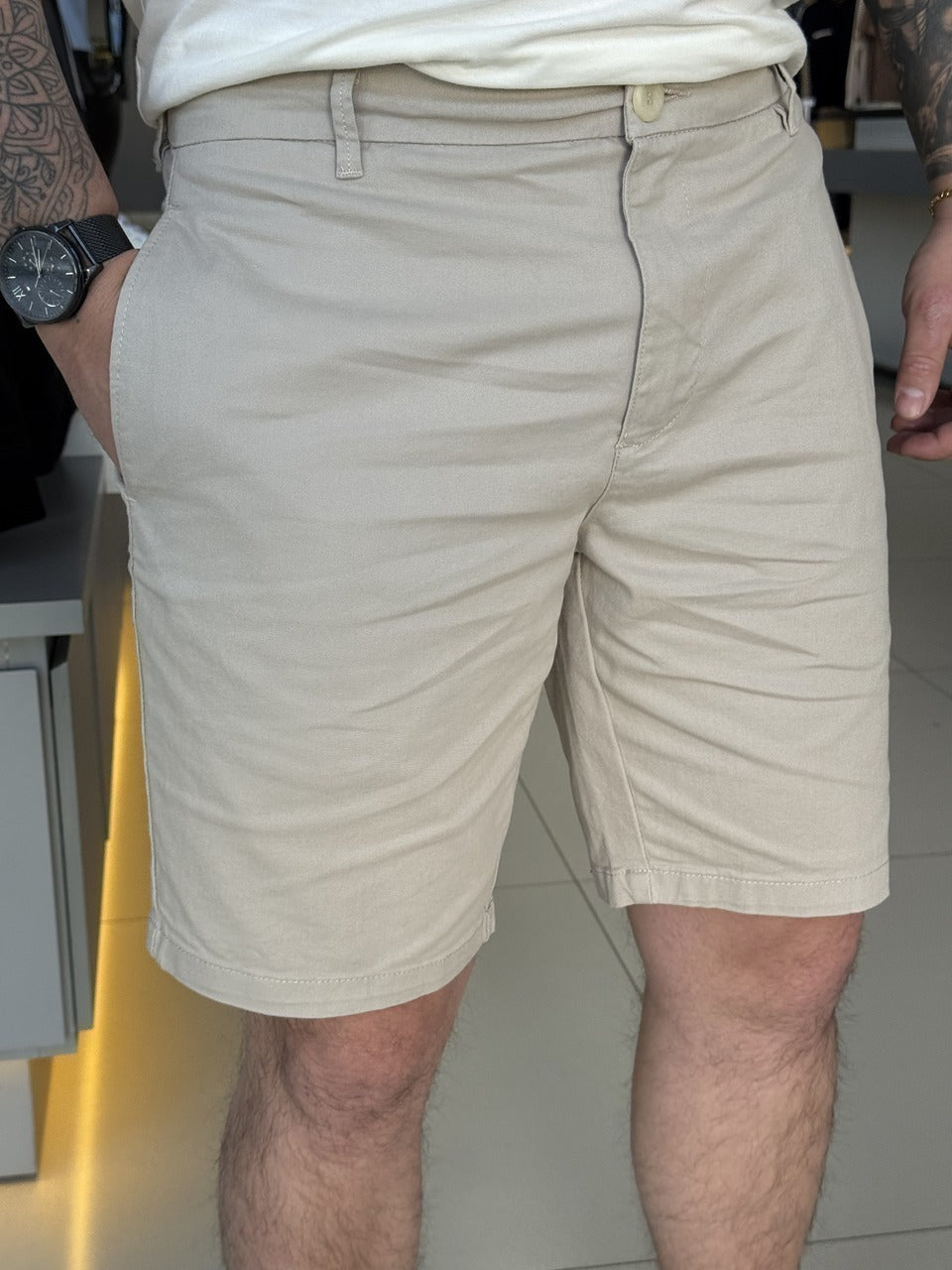 Bermuda Calvin Klein Sarja com Bolso Masculino