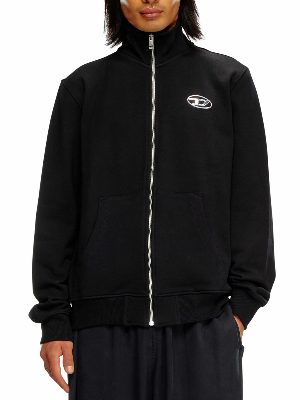 Blusa Diesel Moletom S-Ginni-Zip-Od Felpa Masculino