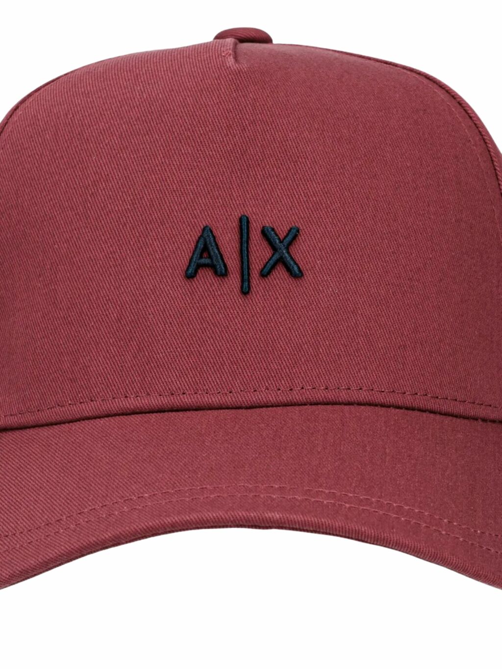 Boné Armani Exchange Logo Assinatura Bordado Relevo Frontal Masculino Bordô