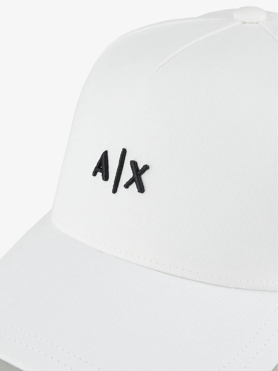 Boné Armani Exchange Logo Assinatura Bordado Relevo Frontal Masculino Branco