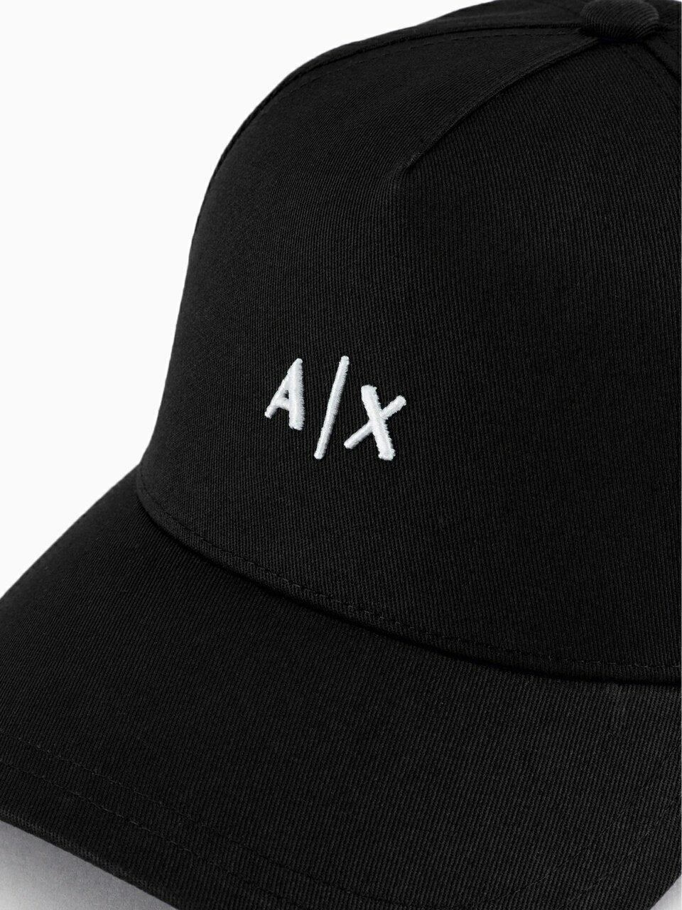 Boné Armani Exchange Logo Assinatura Bordado Relevo Frontal Masculino Preto