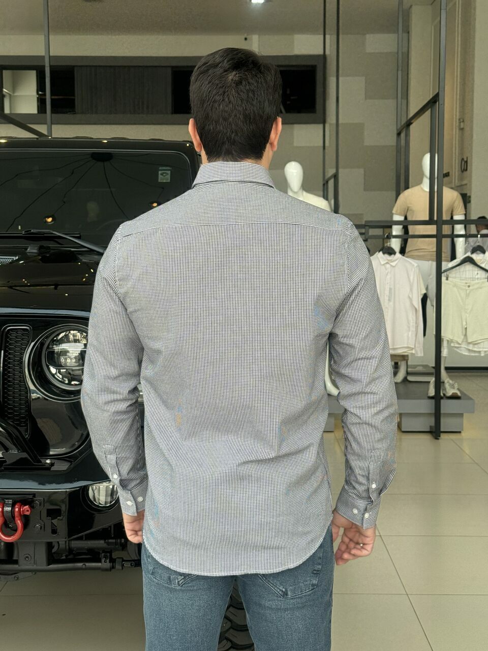 Camisa Calvin Klein Manga Longa Regular Masculino