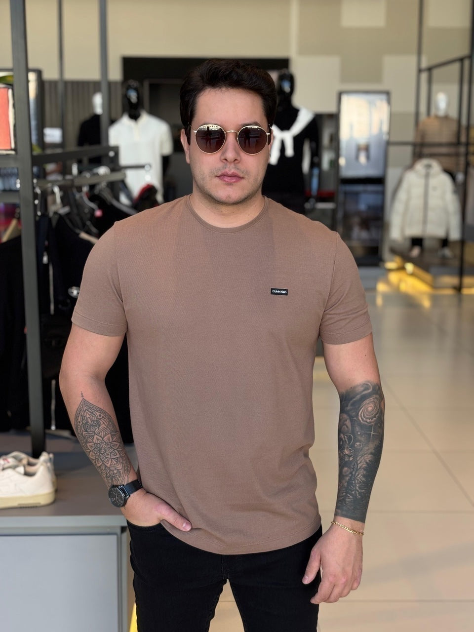 Camiseta Calvin Klein Piquet Masculino