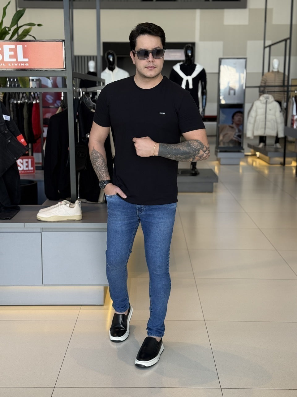 Camiseta Calvin Klein Piquet Masculino