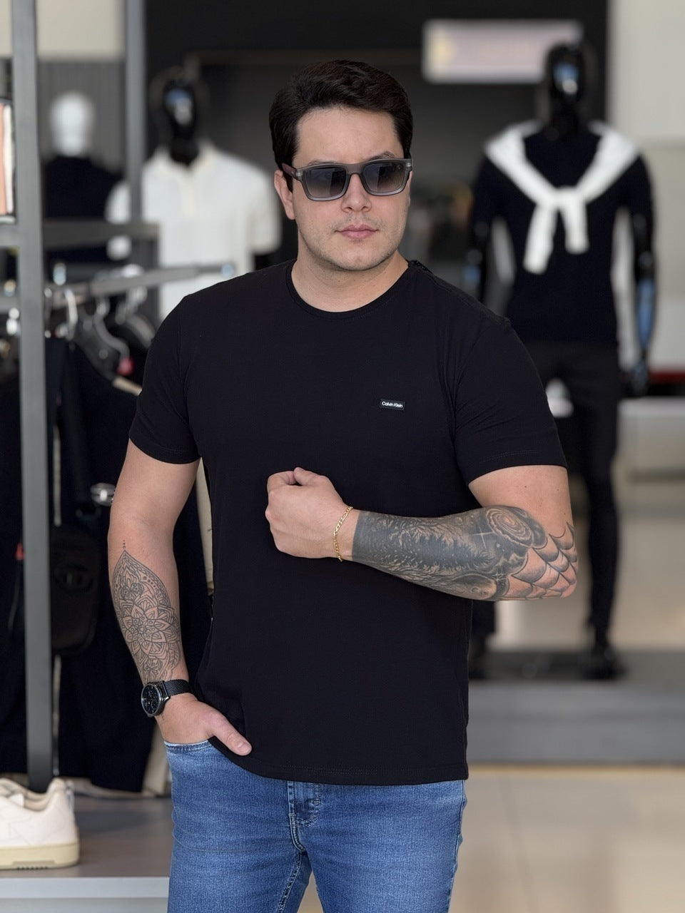 Camiseta Calvin Klein Piquet Masculino