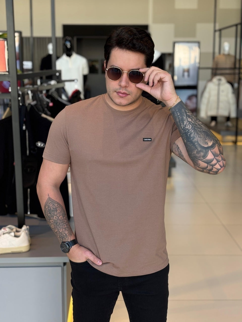 Camiseta Calvin Klein Piquet Masculino