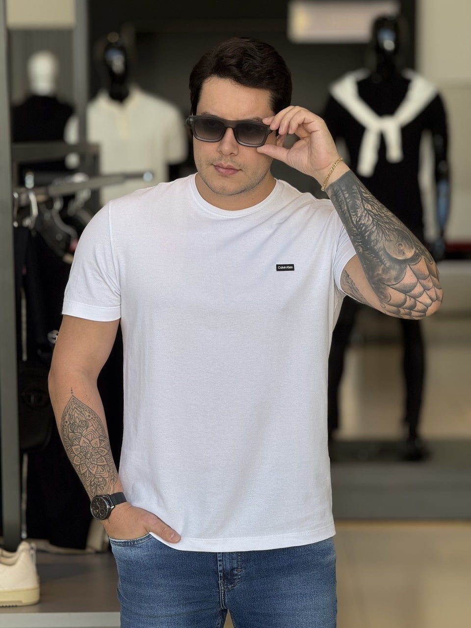 Camiseta Calvin Klein Piquet Masculino
