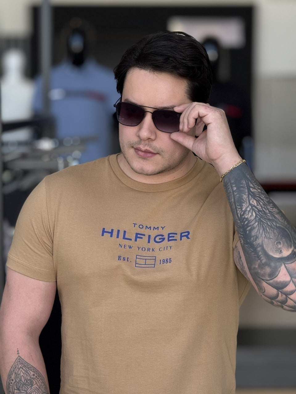 Camiseta Tommy Hilfiger Stack Graphic Masculino