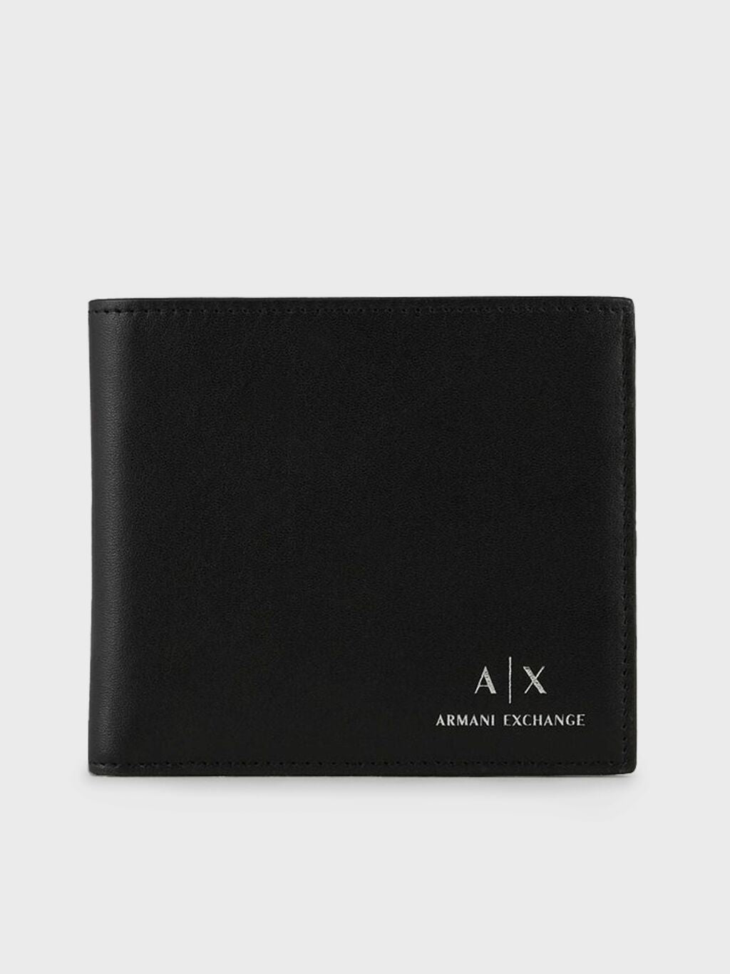 Carteira Armani Exchange em Couro Masculino Preto