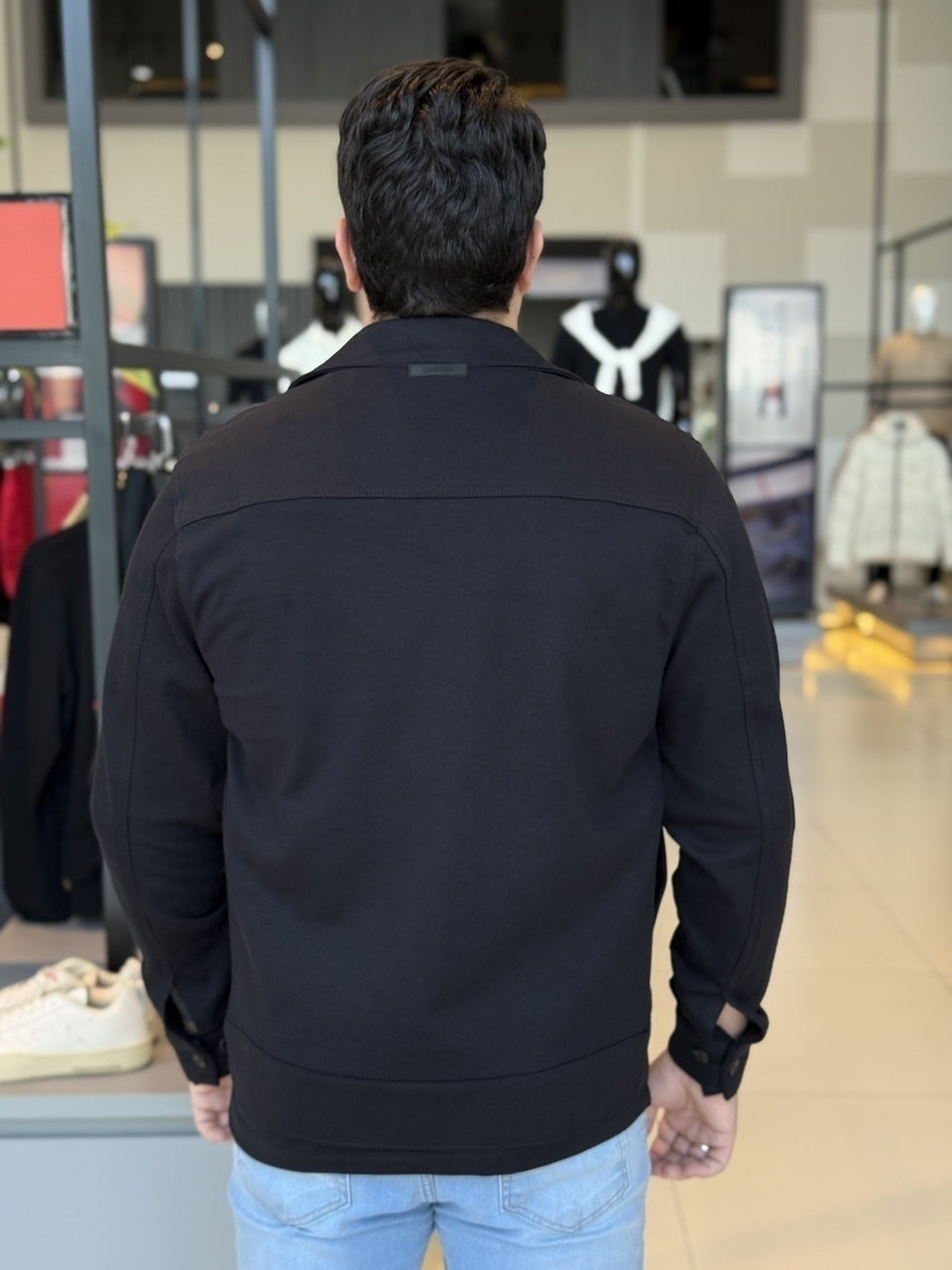 Jaqueta Calvin Klein Zíper com Bolso Masculino