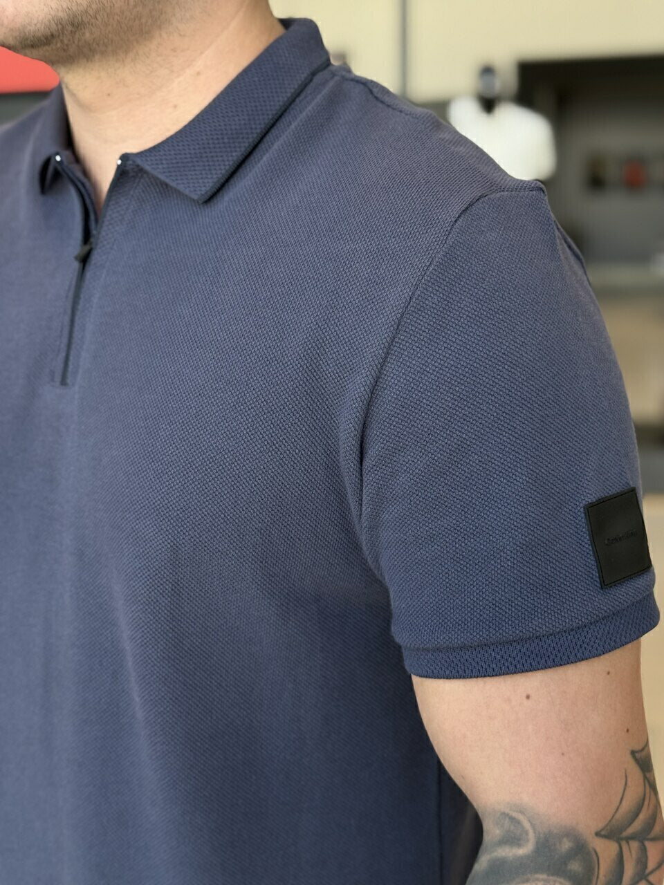 Polo Calvin Klein Piquet Desagulhado Masculino