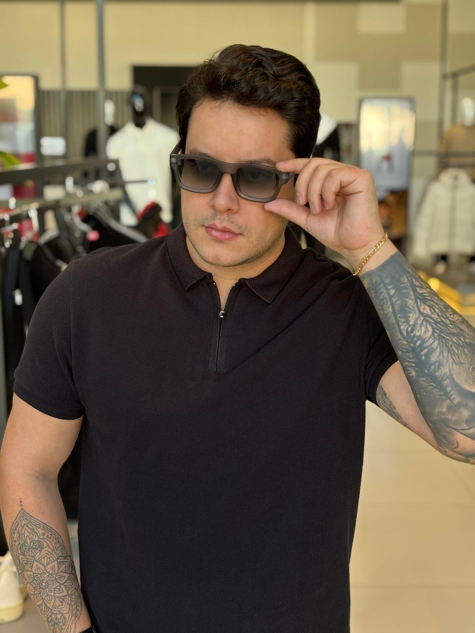 Polo Calvin Klein Piquet Desagulhado Masculino