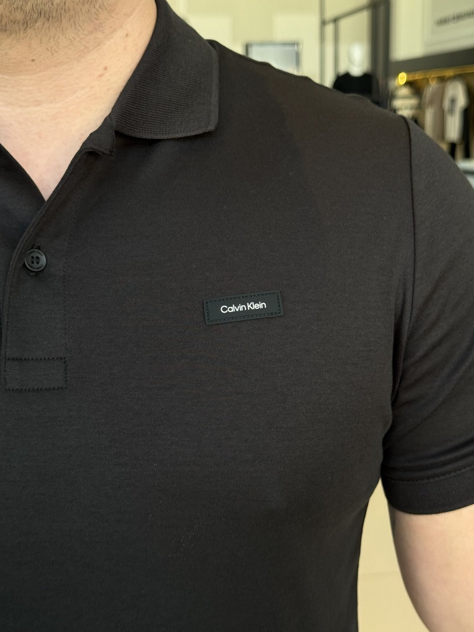 Polo Calvin Klein Slim Fit Smooth Masculino