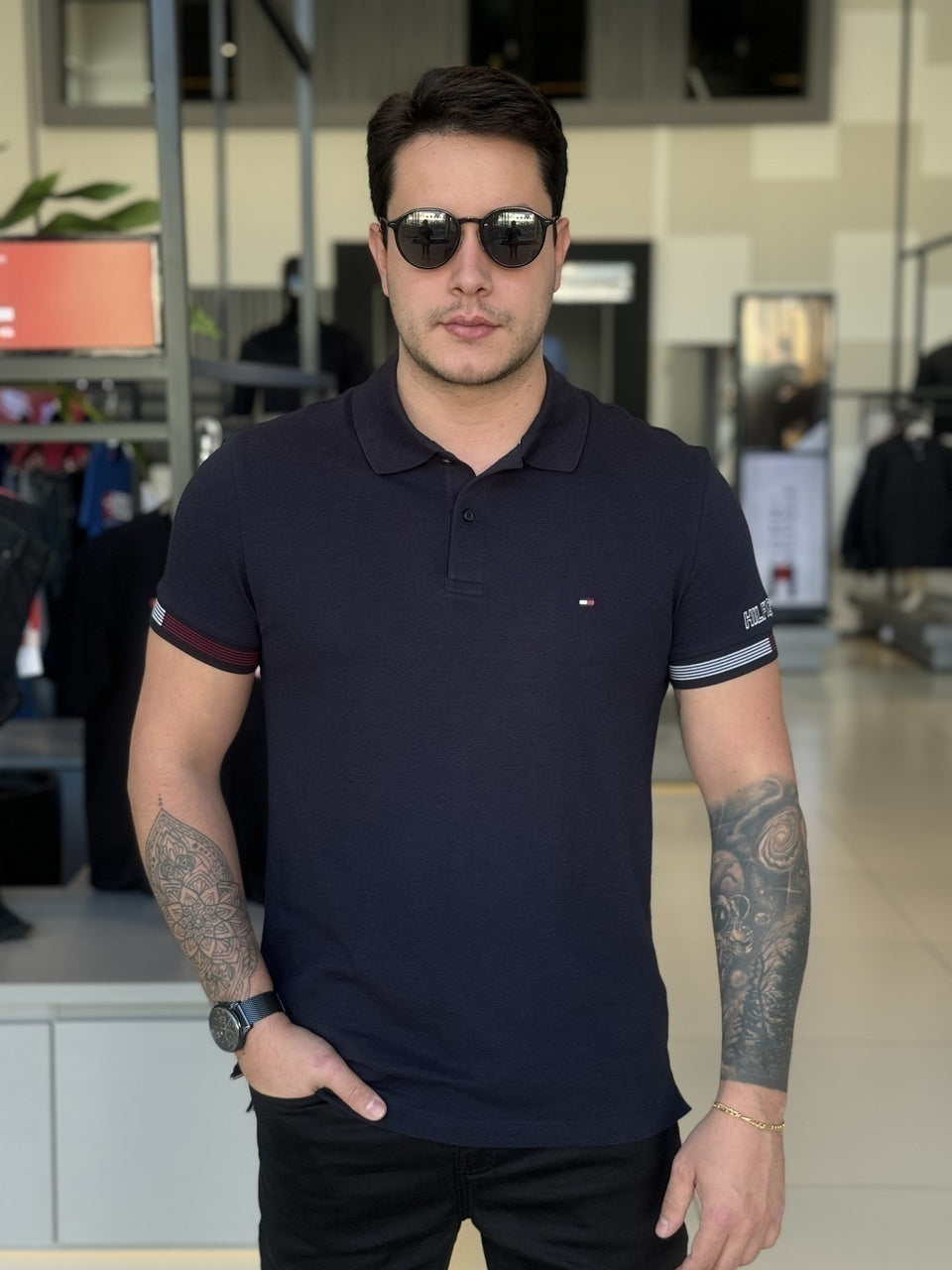 Polo Tommy Hilfiger Slim Fit Masculino