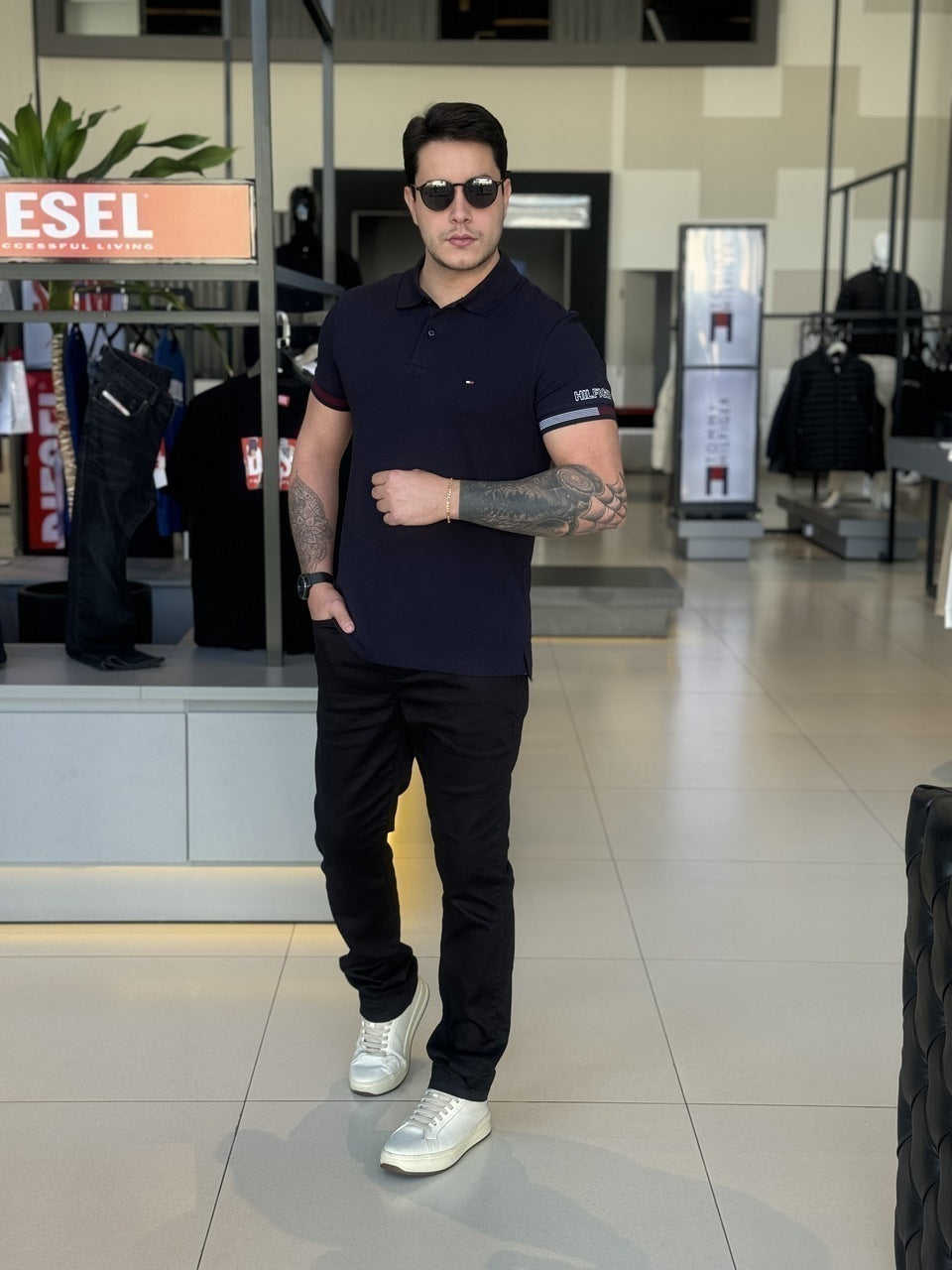 Polo Tommy Hilfiger Slim Fit Masculino