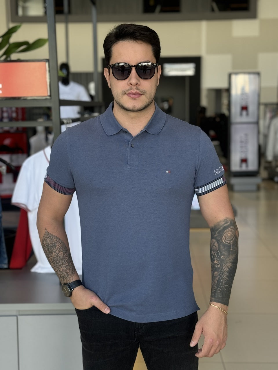 Polo Tommy Hilfiger Slim Fit Masculino