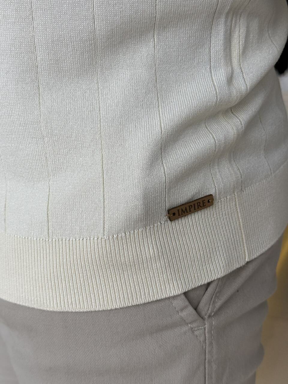 Polo Impire Tricot Listras Masculino