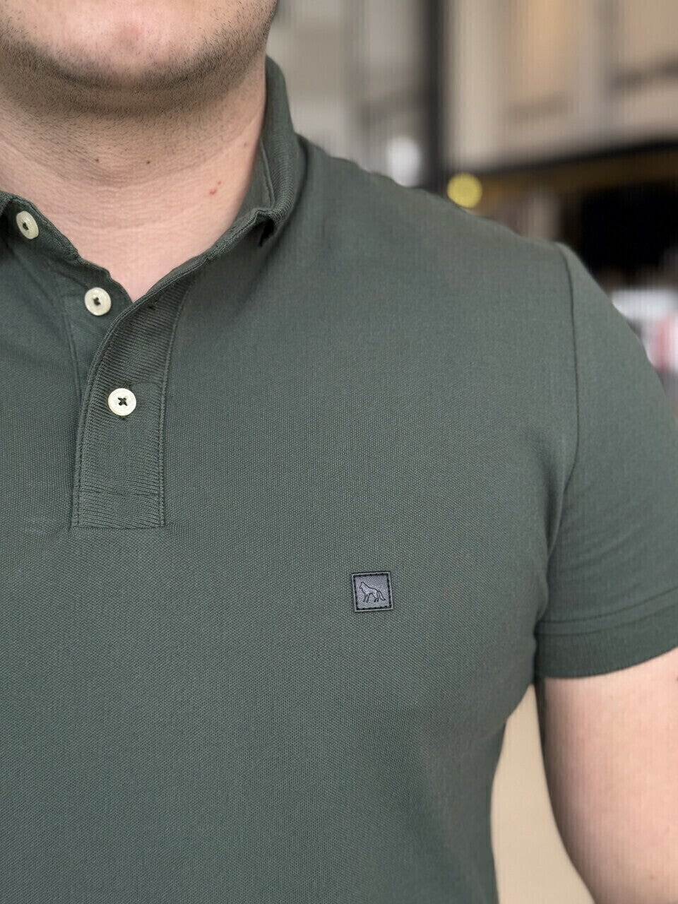 Polo Acostamento Elastano Masculino