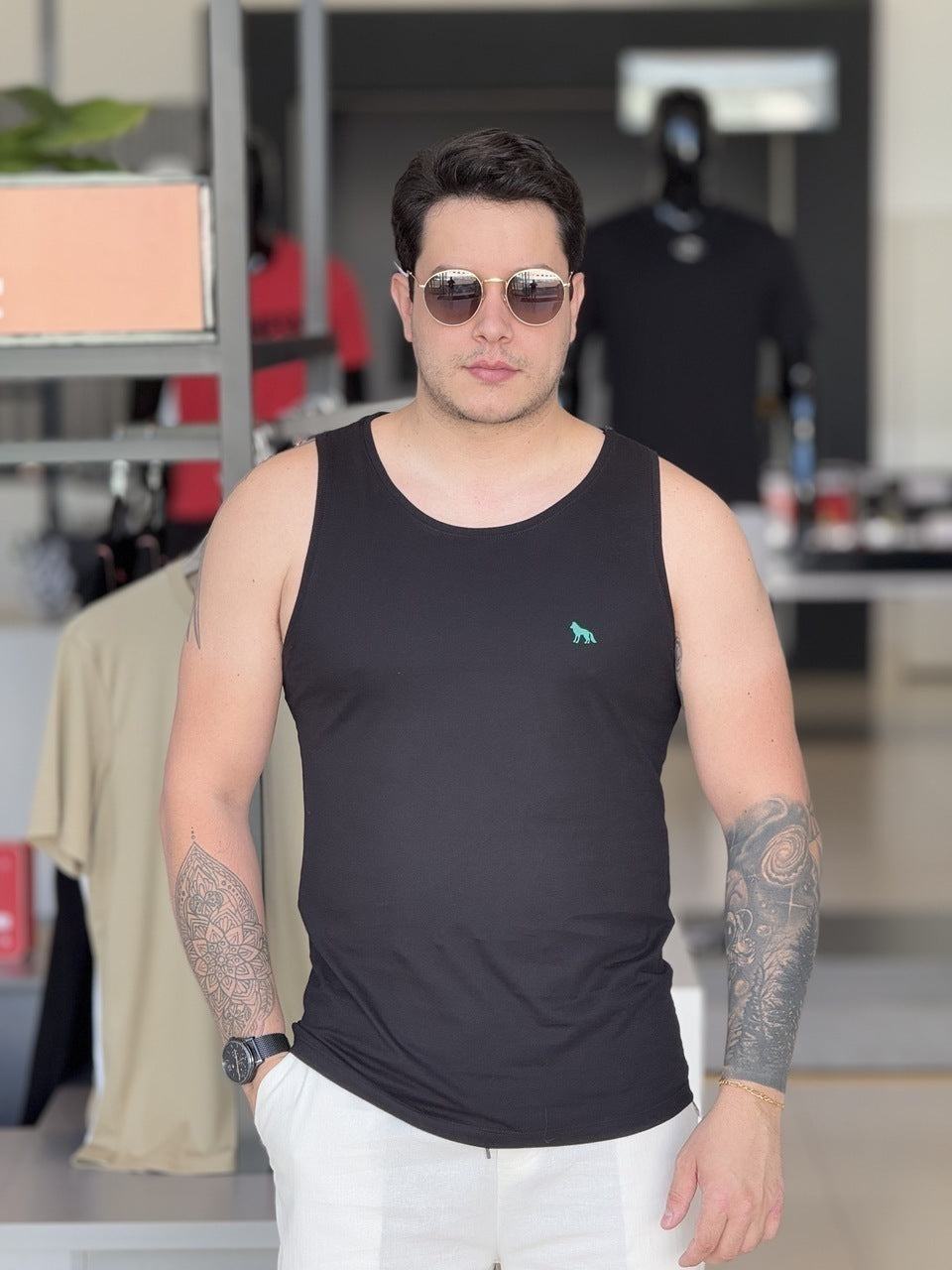 Regata Acostamento Casual Masculino