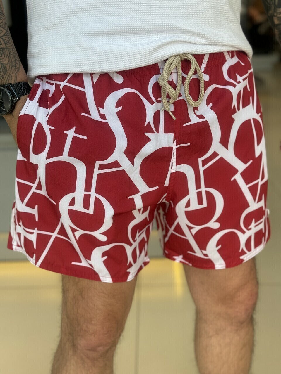 Short Acostamento Elastano Masculino