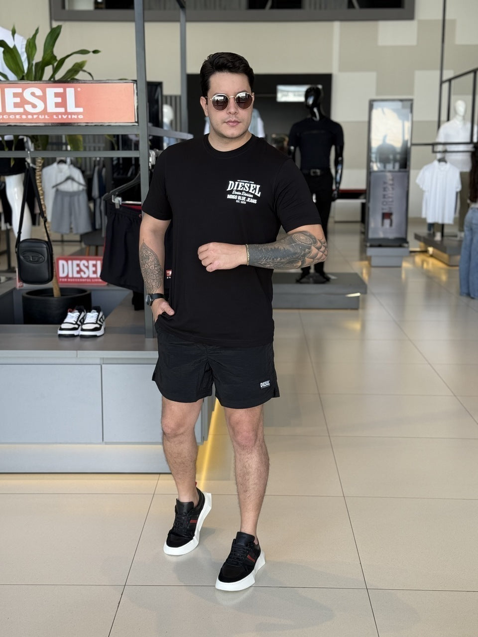 Short Diesel BMBX-Rio Parachute Calzoncini Masculino