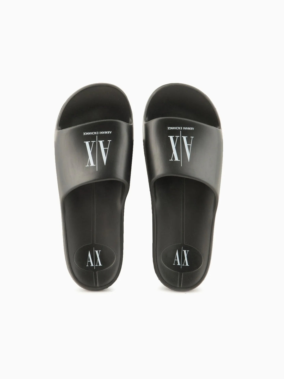 Slide Armani Exchange Bubble com Logo Masculino