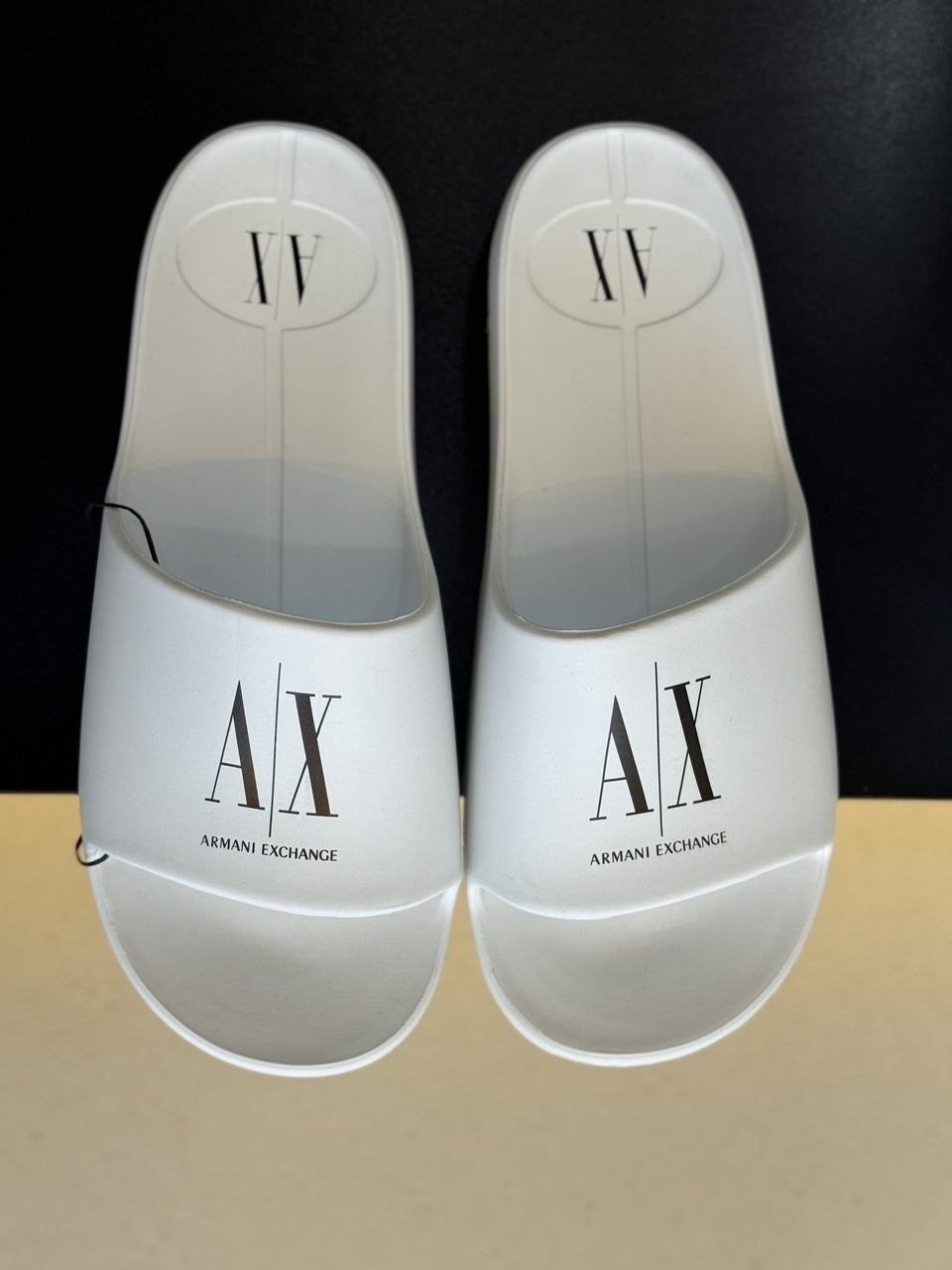 Slide Armani Exchange Bubble com Logo Masculino