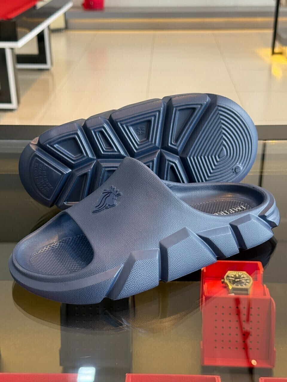Slide Impire Lion Frontal em Alto Relevo Emborrachado Masculino