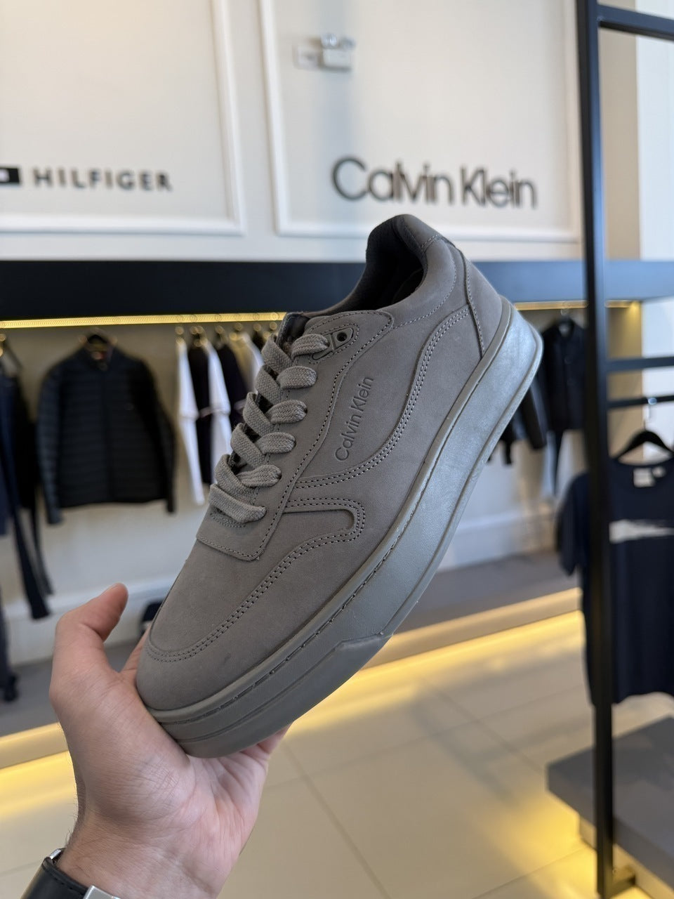 Tenis Calvin Klein Layers Queima Lateral Nobuck Masculino
