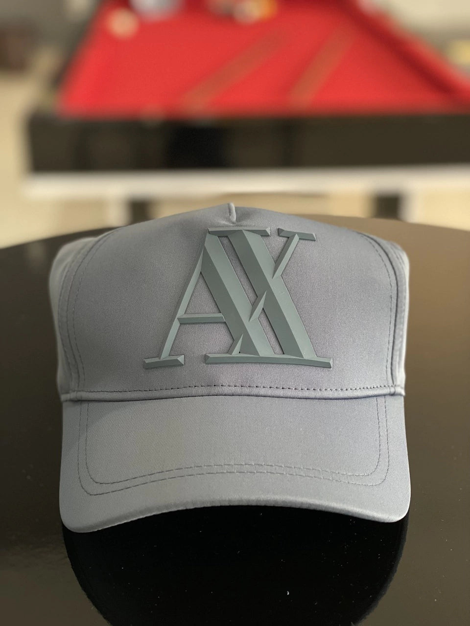 Boné Armani Exchange Logo Emborrachado Relevo Masculino Azul