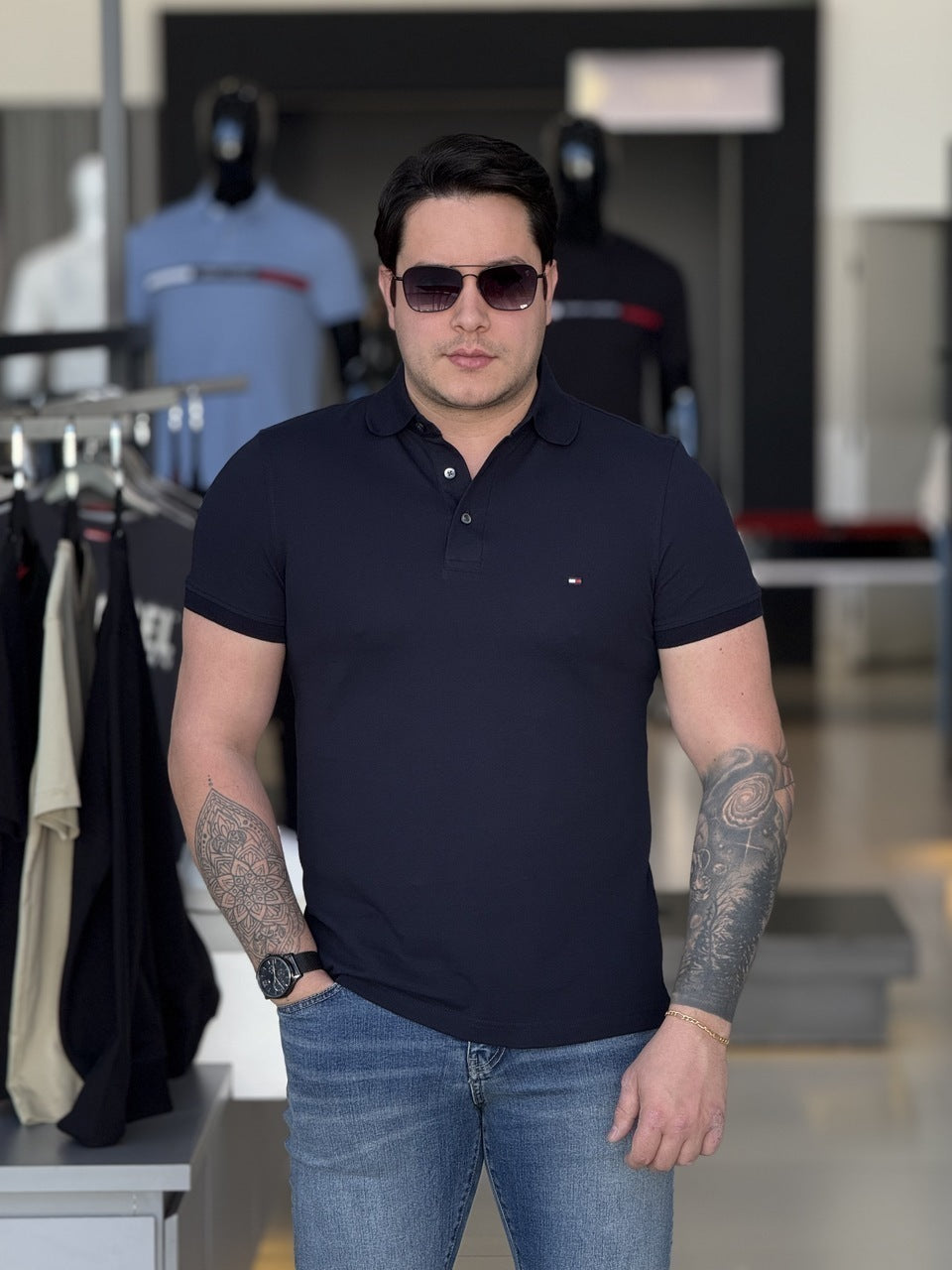 Polo Tommy Hilfiger Slim Fit 1985 Masculino