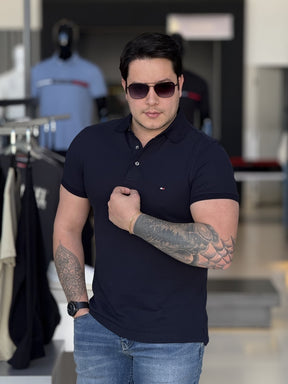 Polo Tommy Hilfiger Slim Fit 1985 Masculino