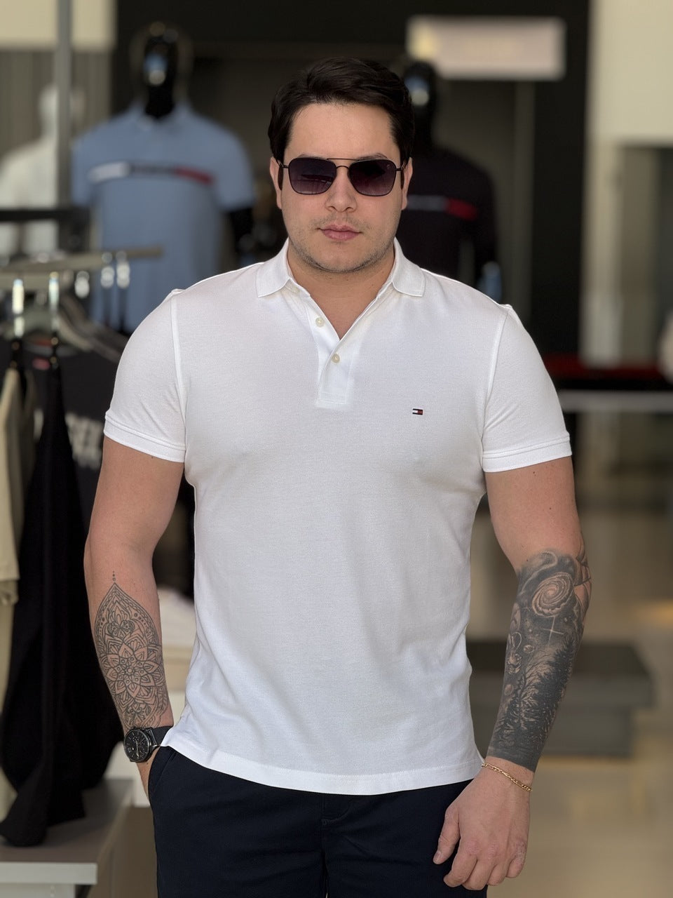 Polo Tommy Hilfiger Slim Fit 1985 Masculino