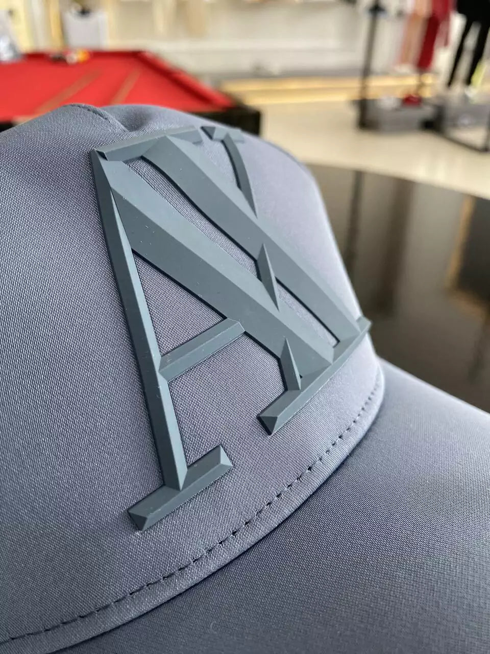 Boné Armani Exchange Logo Emborrachado Relevo Masculino Azul
