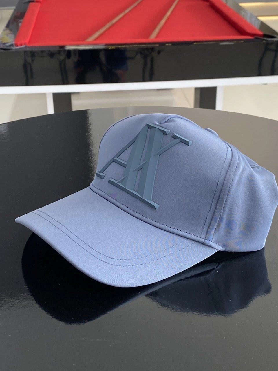 Boné Armani Exchange Logo Emborrachado Relevo Masculino Azul