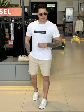 Bermuda Calvin Klein Suedine Solf Lounge Masculino