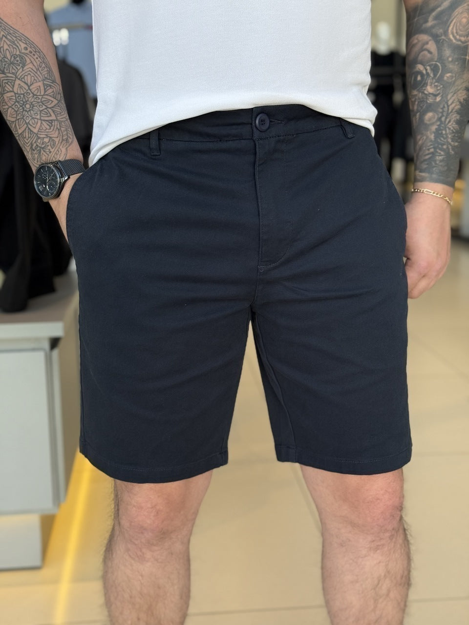 Bermuda Calvin Klein Sarja com Bolso Masculino