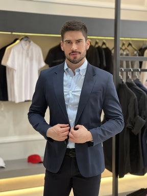 Blazer Calvin Klein Essentials Extreme Slim Masculino Azul Marinho