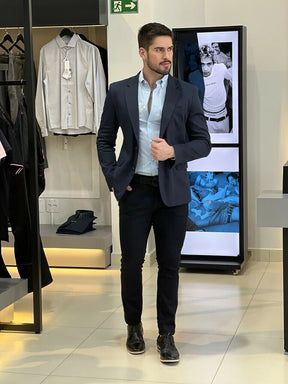 Blazer Calvin Klein Essentials Extreme Slim Masculino Azul Marinho