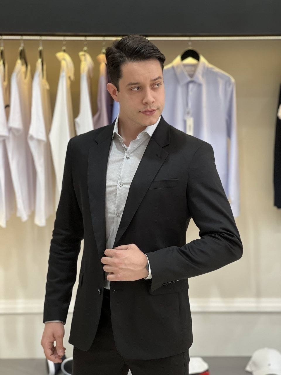 Blazer Calvin Klein Essentials Extreme Slim Masculino Preto