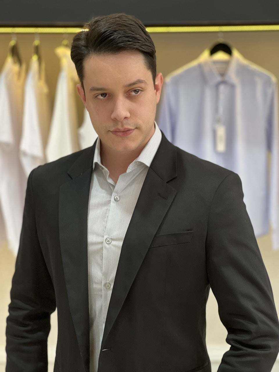 Blazer Calvin Klein Essentials Extreme Slim Masculino Preto