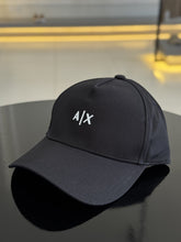 Boné Armani Exchange Logo Assinatura Bordado Relevo Frontal Masculino Preto