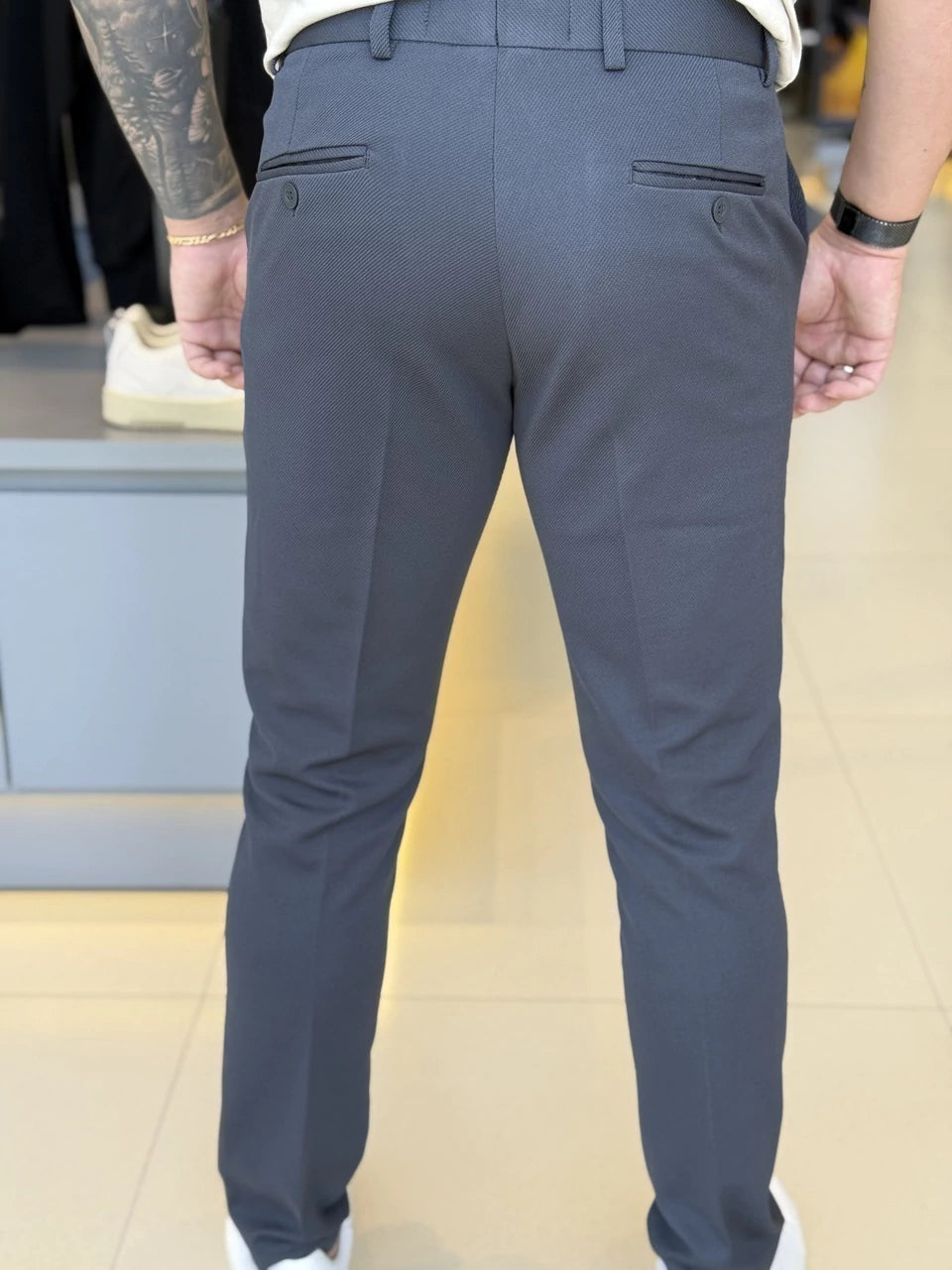 Calça Impire Alfaiataria Slim Cropped Masculino