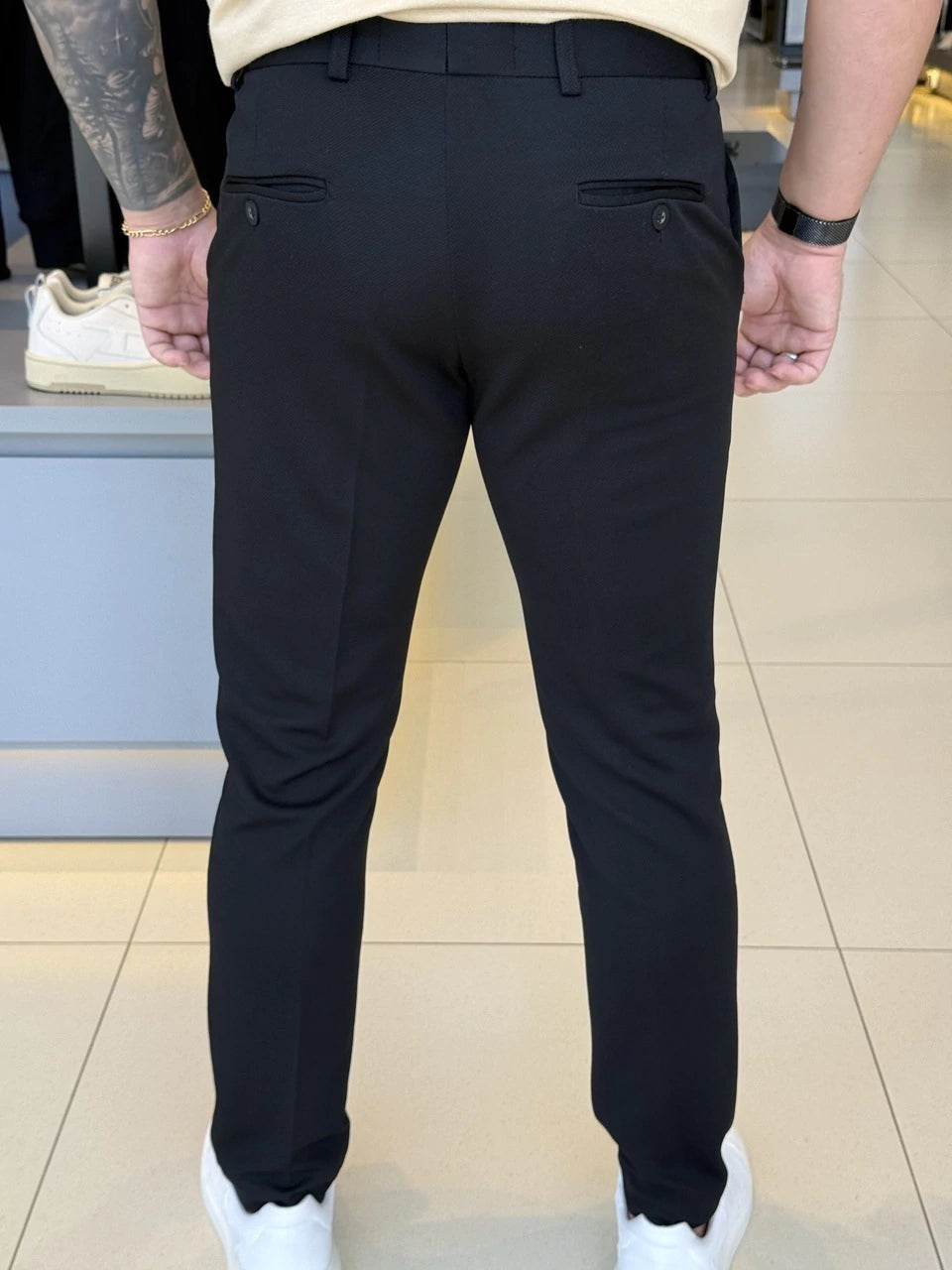 Calça Impire Alfaiataria Slim Cropped Masculino