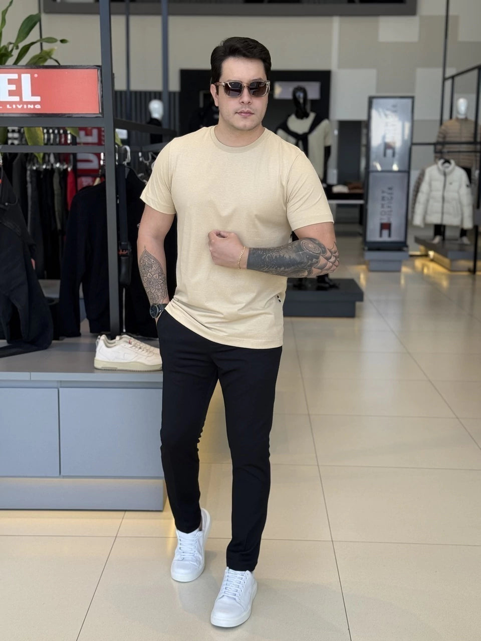 Calça Impire Alfaiataria Slim Cropped Masculino