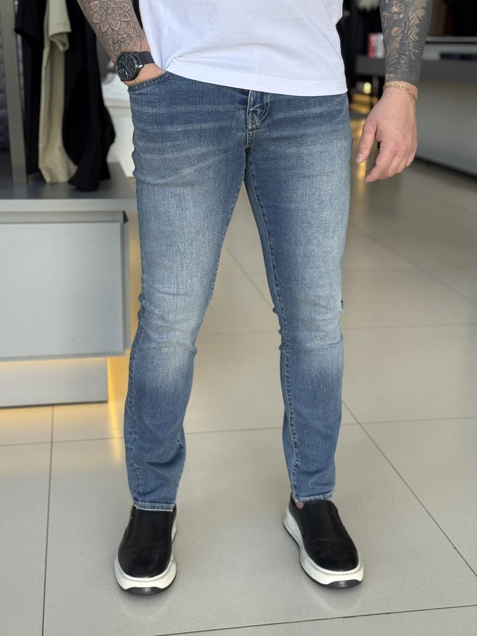 Calça Armani Exchange Jeans Slim Masculino